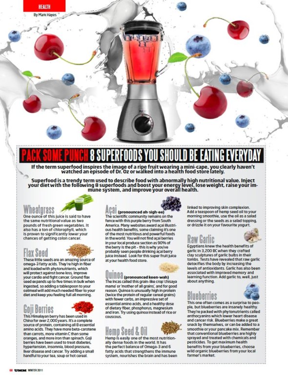 8 Superfoods Mark Hayes UMM Shopify