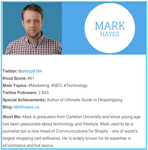 Mark Hayes Shopify Canada